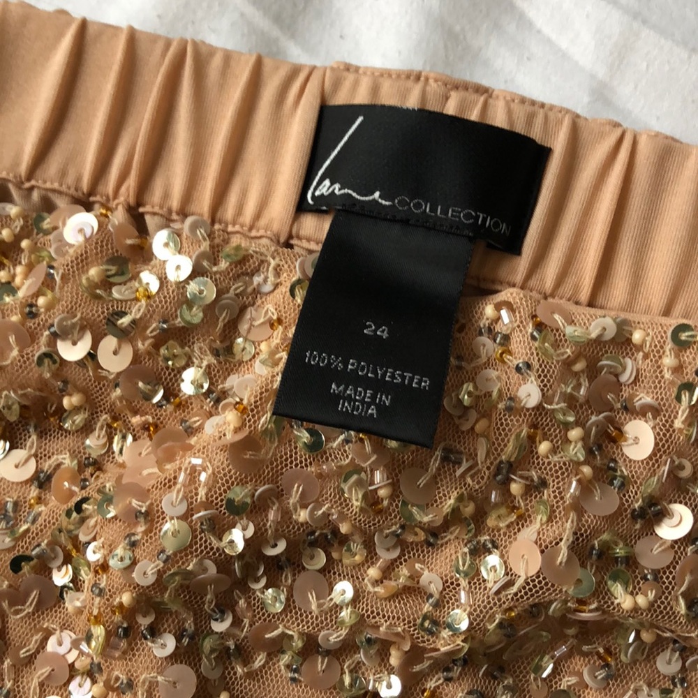 Lane collection beaded skirt.